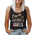 Happiness Is Being A Nonnie Floral Nonnie Mother's Day Women Tank Top