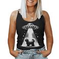 Havanesische Mama Papa Hund Lustiges Alien Ufo Tank Top Frauen