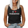 I Heart Dad Mom Lustig Ich Liebe Termite Tank Top Frauen