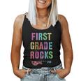 Hello 1St Grade Rocks Teacher Team First Gr Vibes Rockstar Women Tank Top