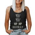 Hip Hip Hooray Bone Pun Skeleton Dad Joke Fathers Day Women Tank Top