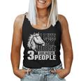 I Like Horses And Maybe 3 People Lover Rider Horse Riding Women Tank Top