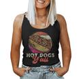 Hot Dog Adult Girl Vintage Hot Dogs Y'all Women Tank Top