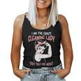 Housekeeping Retro Woman I'm The Crazy Cleaning Lady Women Tank Top