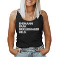 Husband Papa Beer Lover Hero Beer Drinking Party S Tank Top Frauen