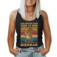 Ich Spüre Das Tier In Mir Garten Party Father's Day Papa Beer S Tank Top Frauen