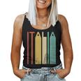 Italia Italiano Roma Retrointage Coliseo Arquitectura Cuello Camiseta sin mangas para mujer