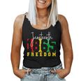 Junenth 1865 Freedom Day Pride Black Usa Afro Women Women Tank Top