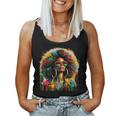 Junenth Black Queen Afro African Melanin Dripping Women Tank Top