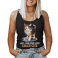 Just A Girl Who Loves Calico Cats Calico Cat Women Tank Top