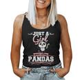 Just A Girl Who Loves Pandas Panda Bear Women Tank Top