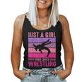 Just A Girl Who Loves Wrestling Girl Wrestle Outfit Wrestler Women Tank Top
