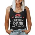 I Kissed A Chicken Chaser Married Dating Anniversary Women Tank Top