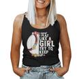 I Know I Play Like A Girl Try To Keep Up Baseball Girl Women Women Tank Top