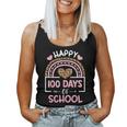 Leopard Rainbow Happy 100Th Day School Cute 100 Days Teacher Women Tank Top