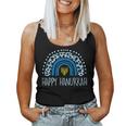 Leopard Rainbow Happy Hanukkah Chanukah Jew Girls Kid Women Tank Top