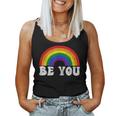 Lgbtq Be You Gay Pride Lgbt Ally Rainbow Flag Transgender Women Tank Top