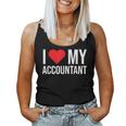 I Love My Accountant Cute Accounting Girlfriend Wife Women Tank Top