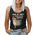 Love At First Weasel Wriggle For Weasel Lovers Women Tank Top