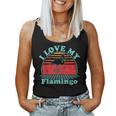 I Love My Flamingo Vintage 80S Style Women Tank Top