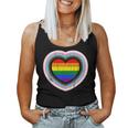 Love Is Love Gay Pride Progress Pride Rainbow Heart Lgbtq Women Tank Top