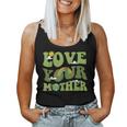 Love Your Mother Groovy Hippie Earth Day Love Women Tank Top