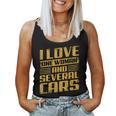 I Love One Woman And Several Cars Mechanic Car On Back Women Tank Top
