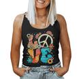 Love Peace Sign Floral Retro 70Er 80Er Jahre Kostüm Hippie Tank Top Frauen