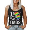 I Love My Two Dads Lgbt Pride Month And Father's Day Costume Women Tank Top