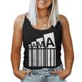 Lustiges Kariertes Mama-Schwarz-Weißes Für Damen Tank Top Frauen