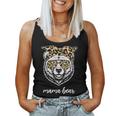 Mama Bear Face Leopard Sonnenbrille Mama Mama Muttertag Tank Top Frauen