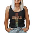 Man Of God Christian Cross Fathers Day Jesus Dad Bible Verse Women Tank Top