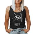 Meow Cat Meow Kitty Cute Cats Mom And Cat Dad Women Tank Top