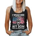 Mom Dad I Wear Red On Fridays For My Son American Flag Women Tank Top