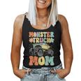 Monster Truck Mom Groovy Truck Lover Mom Female Women Tank Top