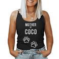 Mother Of Coco Dog Puppy Personalized Name Graphic Women Tank Top