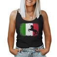 Mythical Unicorn Vintage Italy Italian Flag Horse Lover Women Tank Top