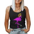 Native American Flamingo Indian Chief Feather Headdress Women Tank Top