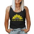 No Rain No Flowers Sunflower Botanical Flower Women Tank Top