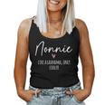 Nonnie Like A Grandma Only Cooler Heart Mother's Day Nonnie Women Tank Top