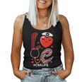 Nurse Valentines Day Valentine Scrub Top Scrubs Cna Women Tank Top