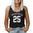 Too Old For Leo Jersey Back Meme Sarcastic Birthday Women Tank Top