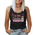 Pacu Crna Icu Er Nurse V Is For Versed Happy Valentine's Day Women Tank Top