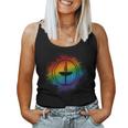Paint Splatter Lgbtq Pride Rainbow Unitarian Universalism Women Tank Top