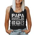 Papa Macht Das Gutater Hobby Football Grilling Beer Slogan Tank Top Frauen