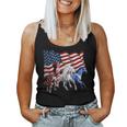 Patriotic Us Flag 4Th Of July Horse Lovers Women Tank Top