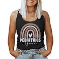 Pediatrics Squad Registered Nurse Leopard Rainbow For Doctor Women Tank Top