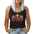 Pit Crew Family Birthday Party Racing Race Car Women Tank Top