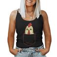 Pocket Chicken Whisperer Cute Poultry Farm Animal Farmer Women Tank Top