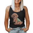 Poodle I Love Mom Tattoo Dog Mother's Day Women Tank Top